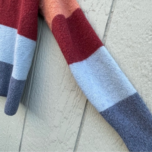 Madewell Sweater womens S Crofton Striped Pullover Cozy Yarn Wool Alpaca comfy - Picture 5 of 15